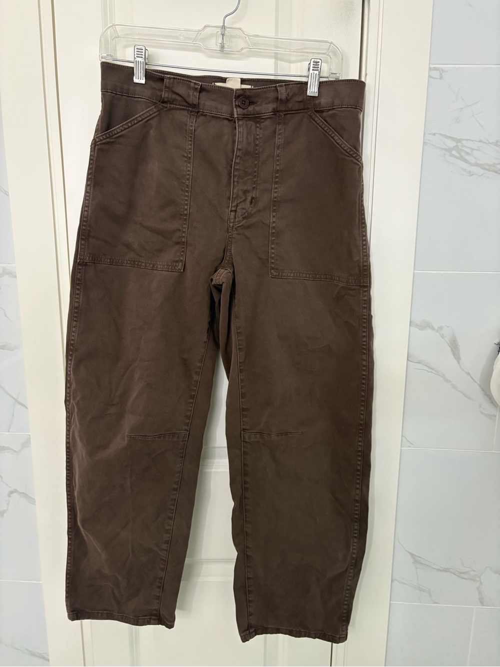 MADEWELL DARTED BARREL LEG PANT
